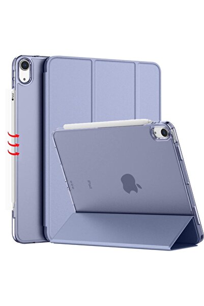 UnDePlus İpad Air 5 10.9 Uyumlu Kılıf Pu Deri Smart Standlı Case A2588-89-91 (10.NESİL DEĞİLDİR)
