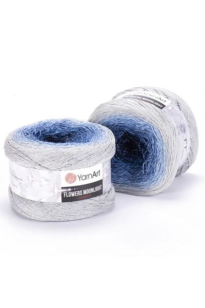 Yarnart Flowers Moonlight - Glittery, Marbled Hand Knitted Marbled-3271