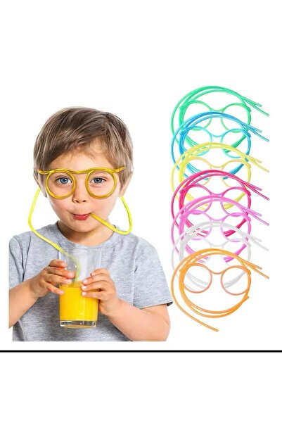 Holatec Pipet Gözlük Komik Eğlenceli Bıyıklı Çocuk Yetişkin Yaratıcılık Oyuncakları Pvc Yumuşak Rengarenk