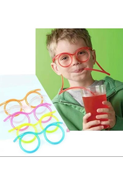 Holatec Pipet Gözlük Komik Eğlenceli Bıyıklı Çocuk Yetişkin Yaratıcılık Oyuncakları Pvc Yumuşak Rengarenk