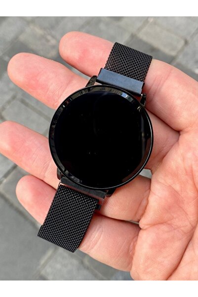 Choppers Modern Ve Minimalist: Led Dokunmatik Kristal Kadranlı Siyah Metal Ko...