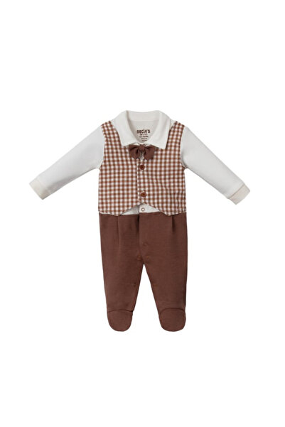 MODA Ekose Ceketli Erkek Bebek Tulum