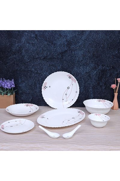 ROYALFORD طقم عشاء أوبال مكون من 33 قطعة - RF8982