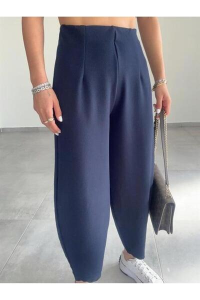 Paw Garage Παντελόνι μπαλόνι χωρίς ζώνη 4 εποχών - ύφασμα κρεπ, πλήρες ελαστικό ύφασμα