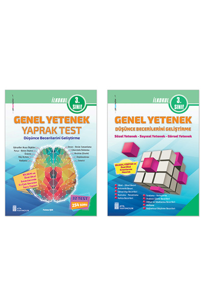 Ata Yayıncılık 3. Sınıf Bilsem Genel Yetenek Yaprak Test+Genel Yetenek Düşünce Becerilerini Geliştirme