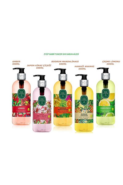 Eyüp Sabri Tuncer Eyüp Sabri̇ Tuncer Born's All Colors Liquid Soap Series 500ml X 5