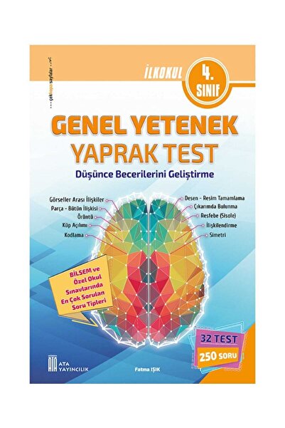 Ata Yayıncılık 4. Sınıf Bilsem Genel Yetenek Yaprak Test
