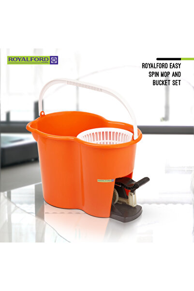 ROYALFORD RF4238 Spin Easy Mop with Bucket Adjustable Handle