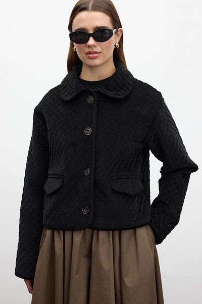 Manuka Schwarze Kapiteon-Samtjacke