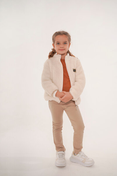 Monna Rosa Pelüş Ceket Sweatshirt Pantolon Kız Çocuk Takımı