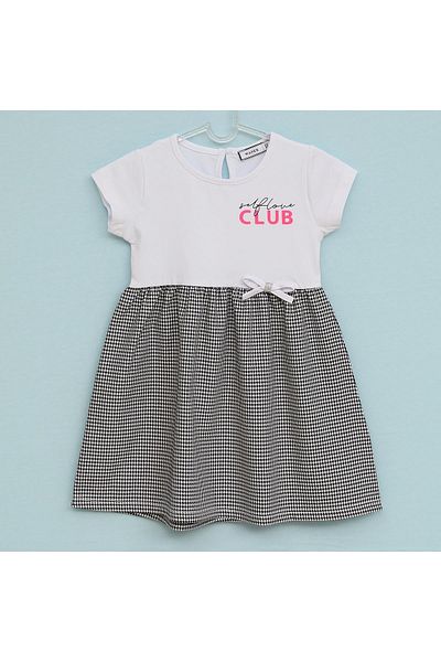 WANEX Short Sleeve Girl's Dress - 42441 - Black