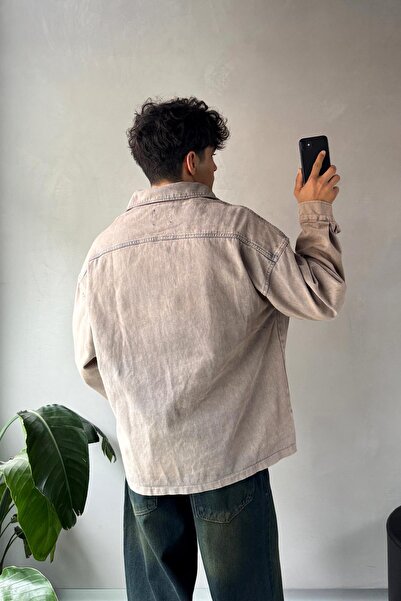 Flaw Wear Cep Detay Düğmeli Taş Rengi Ceket