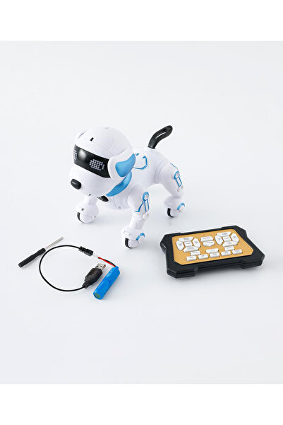 Fab N Funky روبوت كلب يتم التحكم فيه عن بعد، لعبة ترفيهية، لعب تفاعلي، ميزة الإضاءة والموسيقى، للأطفال من سن 8 سنوات فما فوق، أبيض