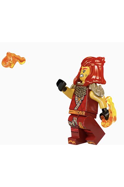 brickland LEGO Ninjago - Wyldfyre New Black Tunic Minifigure