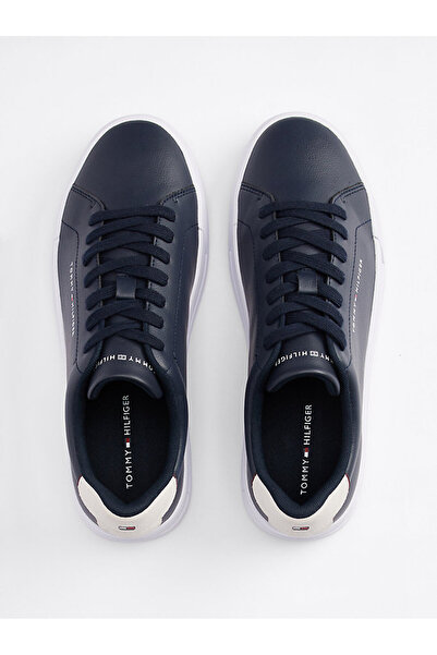 Tommy Hilfiger TH COURT LTH DETAIL ESS Erkek lacivert Sneaker FM0FM05367DW5