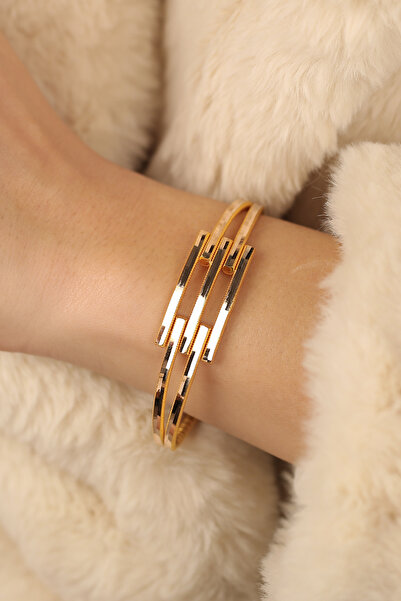 Çgk Çiğdem Gürel Kuyumculuk Ajda Tarzı Kaburga Altın Kelepçe Bilezik