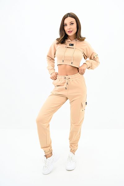 Koza Butik Γυναικεία φόρμα 3 τεμαχίων Crop 3249-22