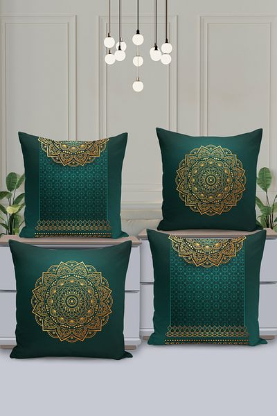 Filamente Set de huse de pernă cu model special Ramadan din 4 piese - imprimate digital pe două fețe