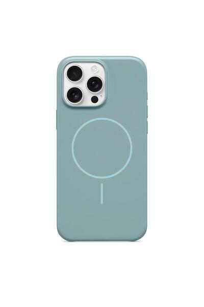 Miscase İphone 16 Pro Max Uyumlu Premium Özel Seri Magsafe Think Kılıf Mavi