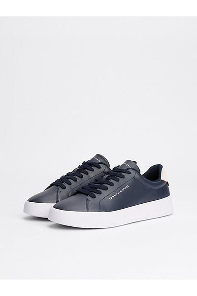 Tommy Hilfiger Pánské tenisky Navy Blue Pebble Grain Court