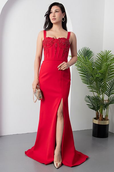 PULLIMM Rochie de seara cu broderie cu margele - ECR5164