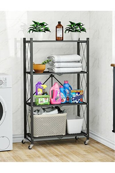 Primo Plus 4 shelf iron storage rack, 4 shelf foldable storage rack