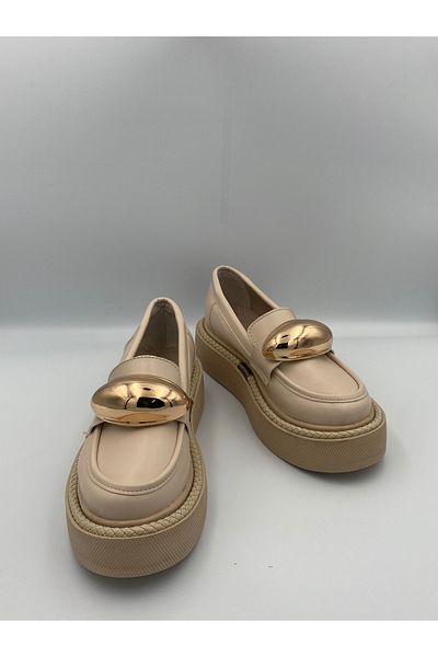 Ömer Ediz Shoes Γυναικείο Loafer με λεπτομέρεια αξεσουάρ ARYA με ψηλή σόλα