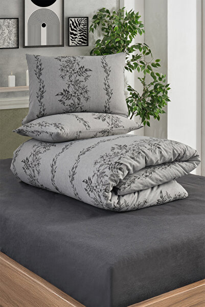 TEKSMODA HER MODA ONDA Çift kişilik Lastikli Çarşaflı Nevresim Takımı