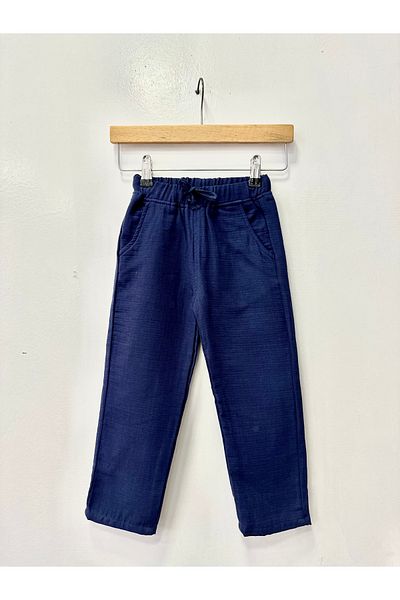 rois Children's Muslin Dark Blue Pants