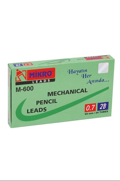 Mikro M-600 60mm - Pencil Lead 0.7mm, Pack of 48