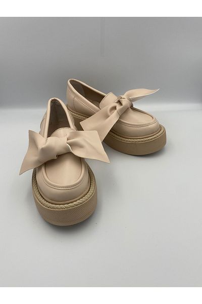 Ömer Ediz Shoes Γυναικείο Loafer RUBY Φιόγκος Λεπτομερής Σόλα 3 cm