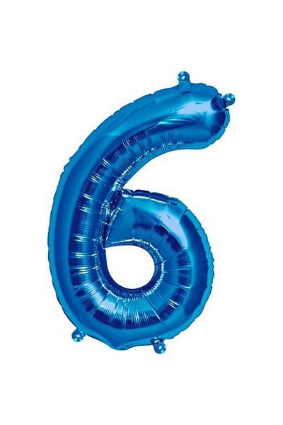 parti sürprizi Blue 6 Figures Foil Balloon 40 cm 1 Piece