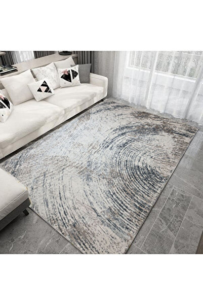 Ecosıa Eskitme Şönil Desenli Dokuma Taban Dekoratif Halı Kilim Yolluk Dijital...