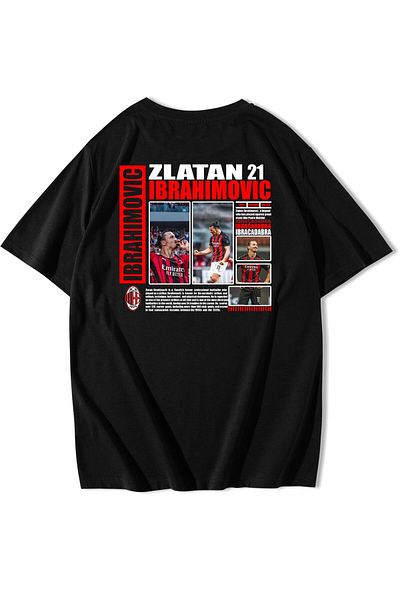 BRZ COLLECTION Tricou oversize unisex Zlatan Ibrahimovic