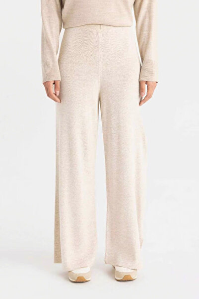 DeFacto Ecru Women's Trousers - V0088Az