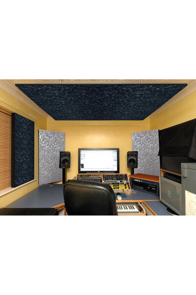 TİNK Gri EMBOS Keçe Ses Ve Isı Yalıtım Paneli 40x40 cm - 6 Adet/1 m²