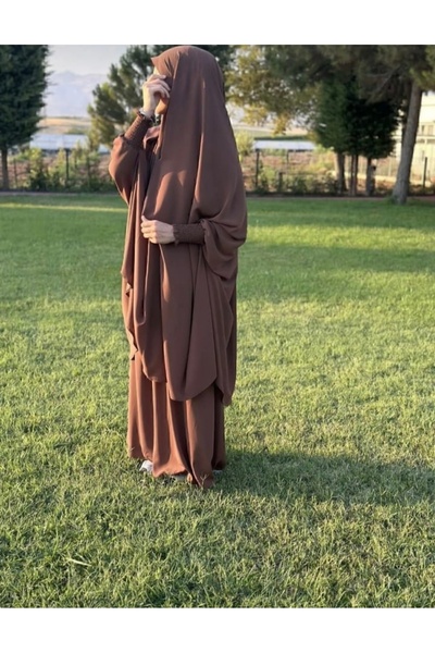 Bayram Giyim Креп от едно парче - забулен и игловиден чаршаф