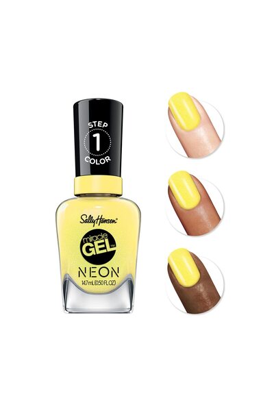 Sally Hansen Miracle Gel Neon Oje , UV Lambasız Kalıcı Oje Dayanıklılığında 1...