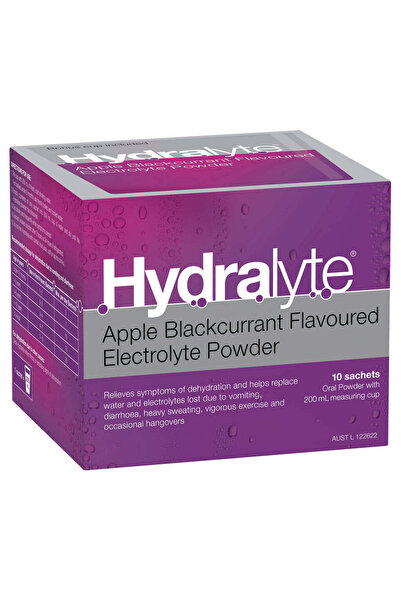 HYDRALYTE  Sachets Apple Blackcurrant Flavor  4.9Gx10