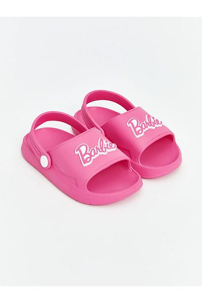 LC Waikiki Lcw Steps Pink Barbie Printed Baby Girl Beach Sandals