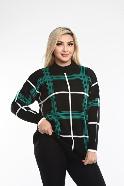 NEWCO سترة تريكو فضفاضة مخططة