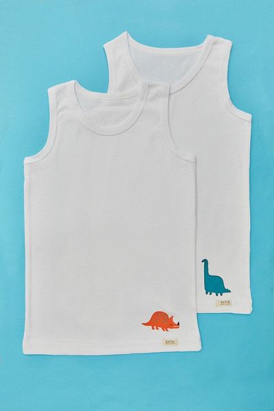 Katia&Bony Katia&Bony Male Child Dino Pattern Undershirt