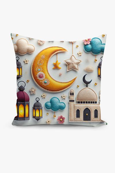 Filamente Set de huse de pernă cu model special Ramadan din 4 piese - imprimate digital pe două fețe