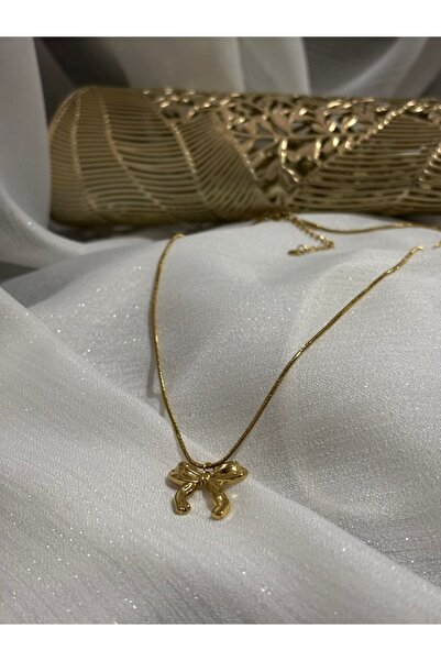 EMKA AKSESUAR Gold Kurdele Model Kolye