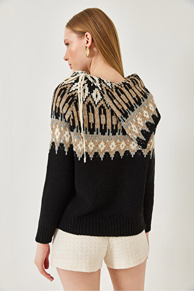 Bianco Lucci Women's Degaje Collar Knitwear Sweater 20247521