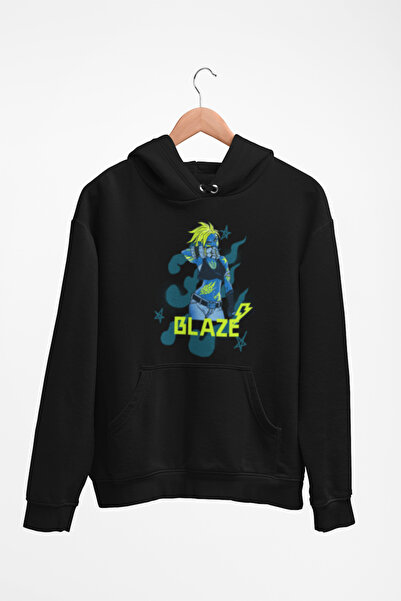 Tshirto BLAZE 3 Флісова кофта з капюшоном, синя/бежева/чорна