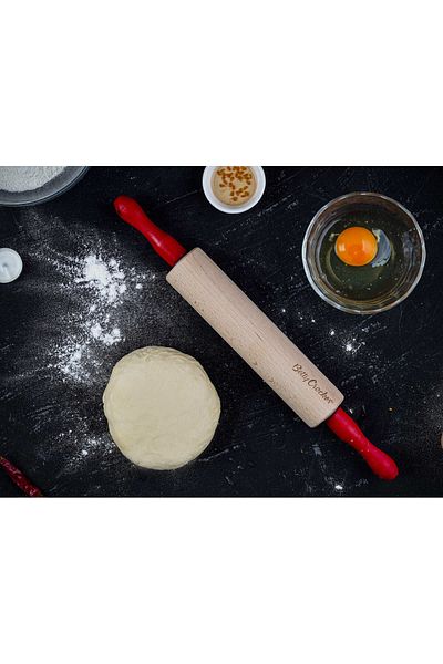 BETTY CROCKER Wooden Rolling Pin 39Cm
