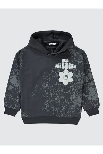 Civil Girls 6-9 Years Old Girl Smoked Sweatshirt