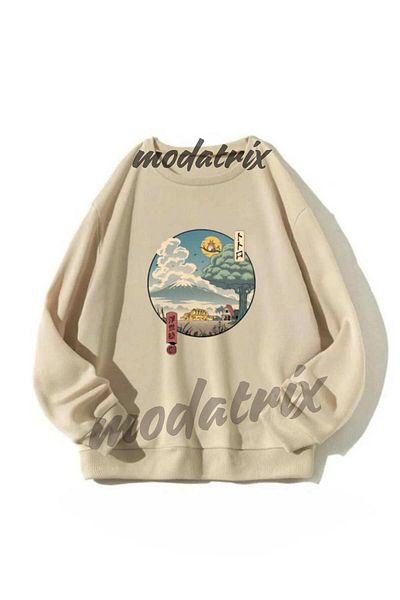 Zıbıncı Φούτερ Unisex Totoro Anime με στάμπα oversize