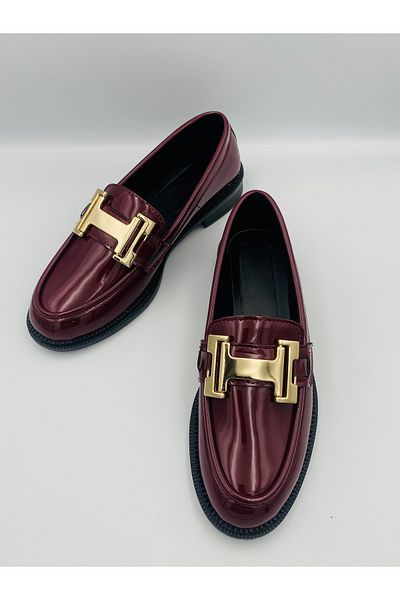 Ömer Ediz Shoes Albert Women's Loafer Ballerinas with Yellow Accessory Detail
